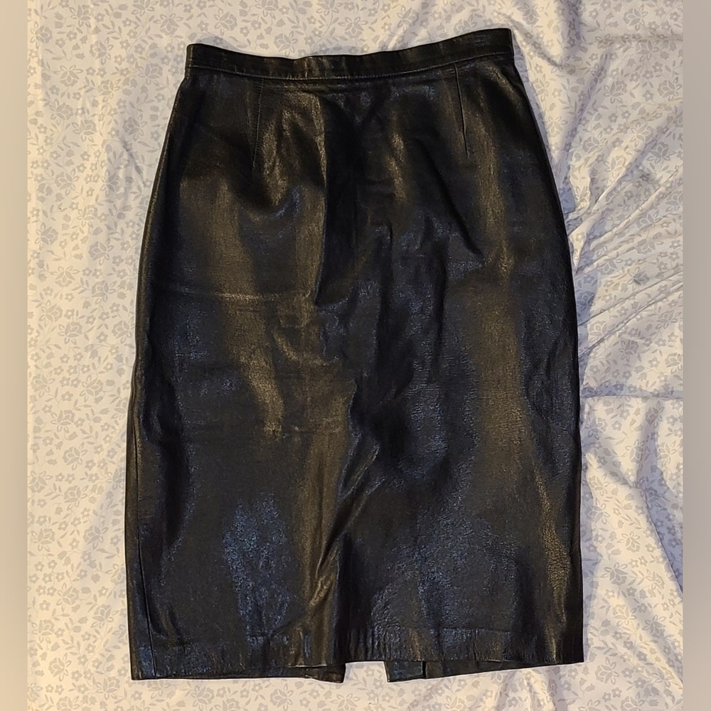 Kors by Michael Kors Genuine Leather Skirt